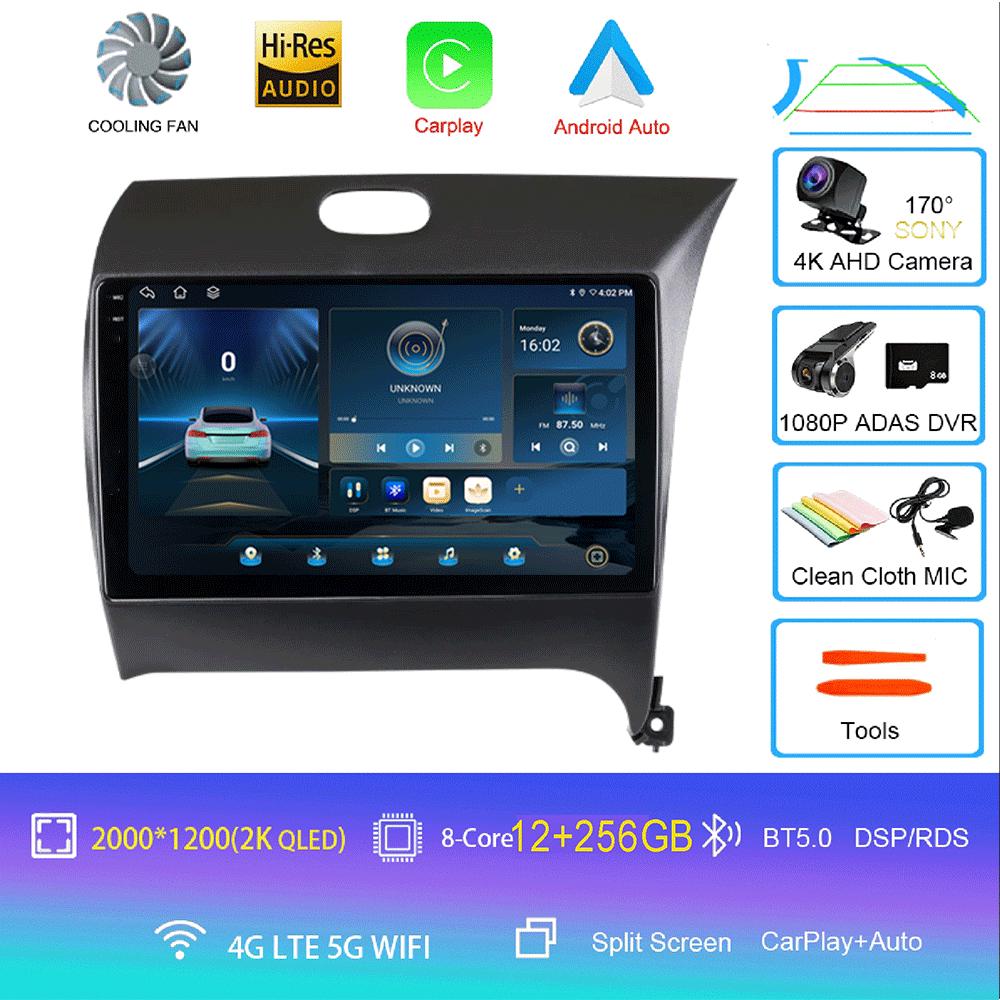 Android14 Carplay Auto Dla KIA K3 CERATO FORTE 3 YD Tuner 2013 2014 2015 2016 2017 Multimedia Samochodowe Radio Odtwarzacz Wideo WIFI+4G DSP