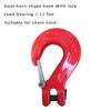 High Strength Crane Lifting 80 Level Goat-horn Shape Clasp With Lock,Australian Style Grab Hook Bearing Weight 1-5 Ton