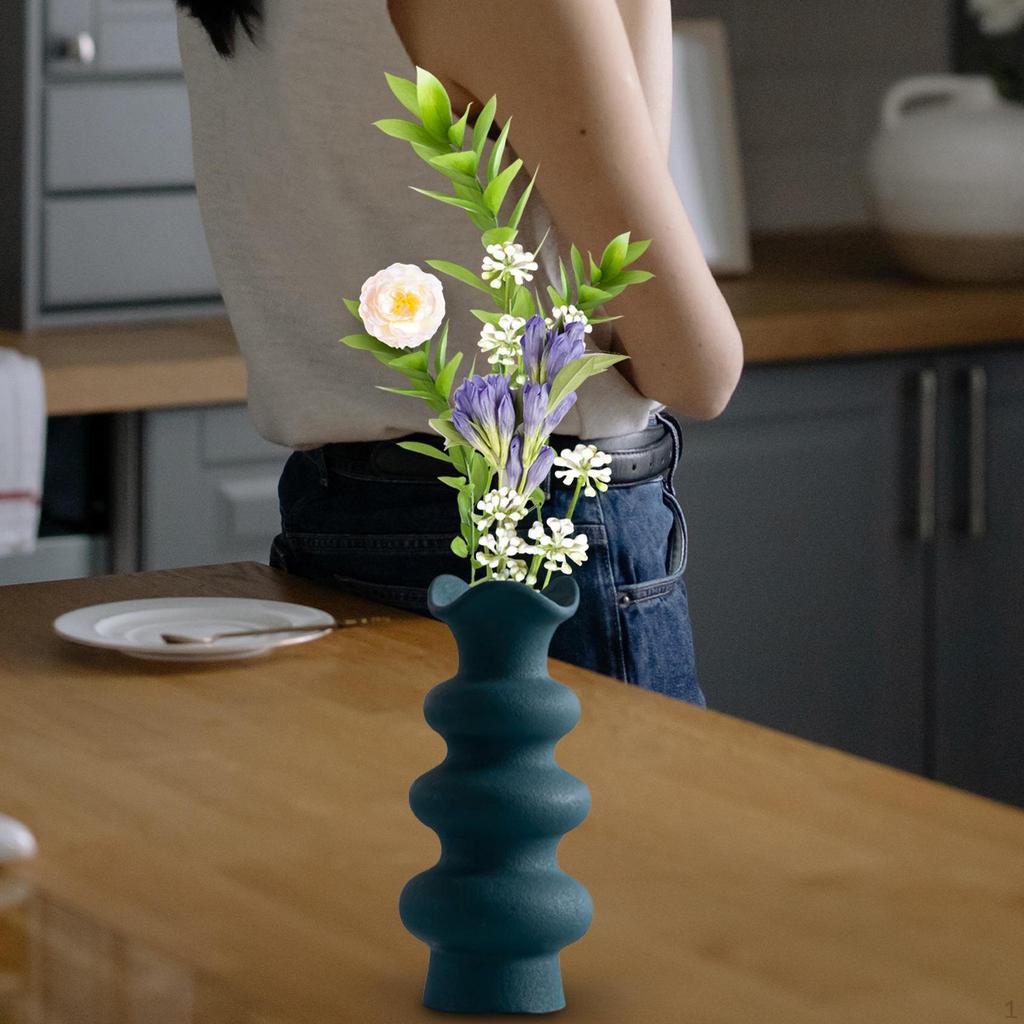 Ceramic Flower Vase Decorative Artistic Simple for Centerpiece