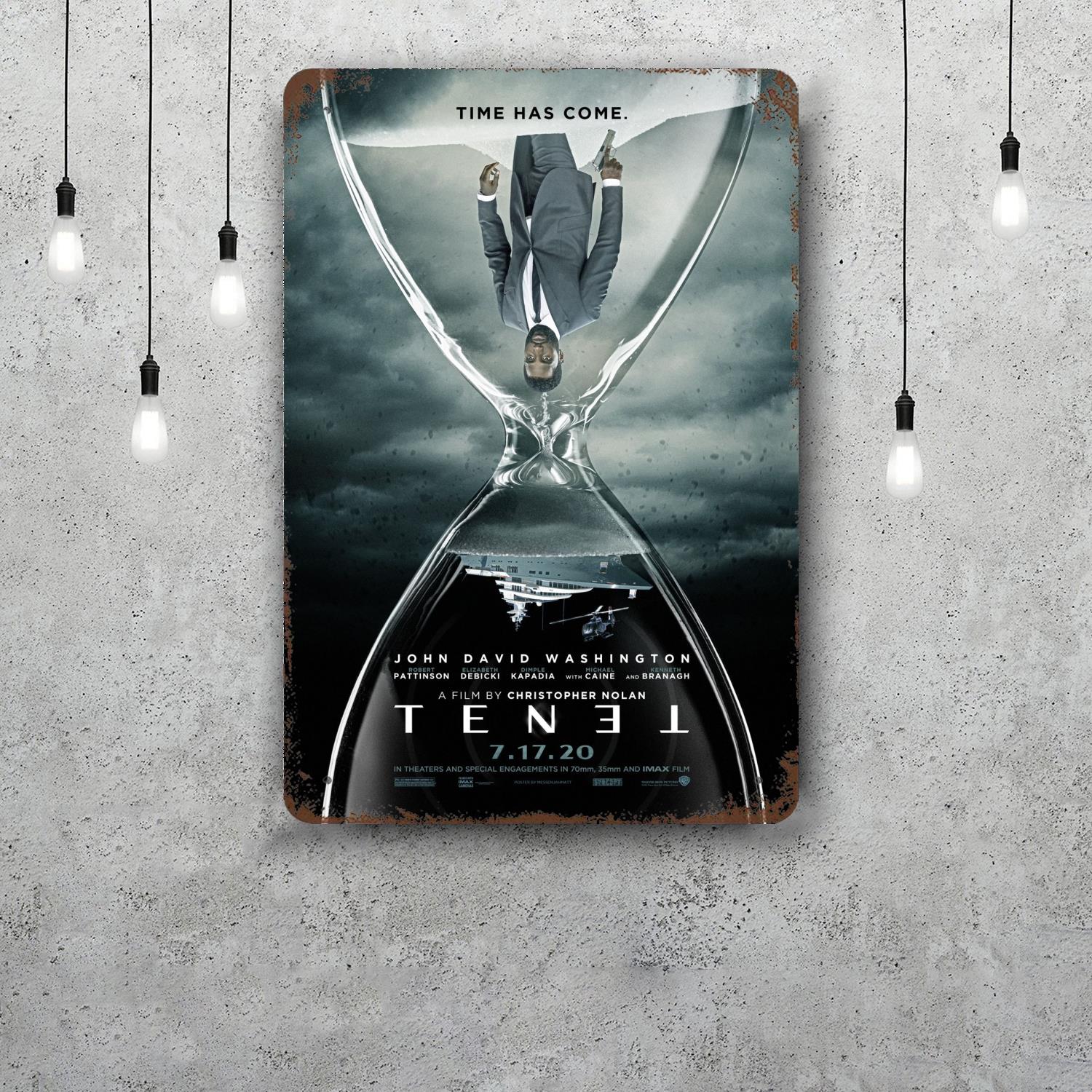 

tenet Retro Vintage Tin Sign Poster Decorative Plaque Metal Plate Wall Decor 20x30cm（7.8x11.8inch）