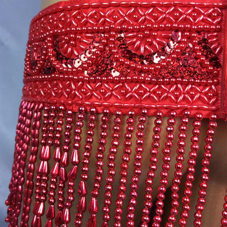 Women's Sequin Tassel Belly Dance Belt - Beginner Performance Waist Chain