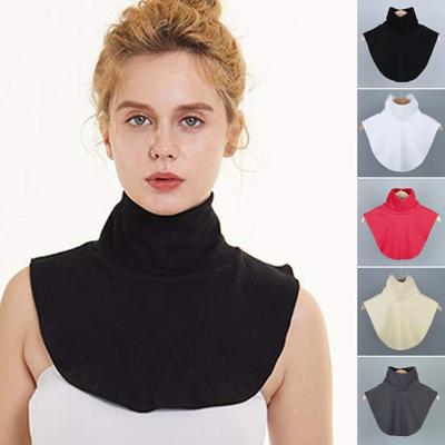 Frauen Gefälschte Kragen Elastische Einfarbig Hohe Kragen Herbst Winter Vielseitig Casual Style Bottom