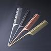4Pcs Aluminum Hair Combs Set: Long Cutting Comb,Short Styling Comb,Handle Combs,and Tail Comb for Professional Barbers