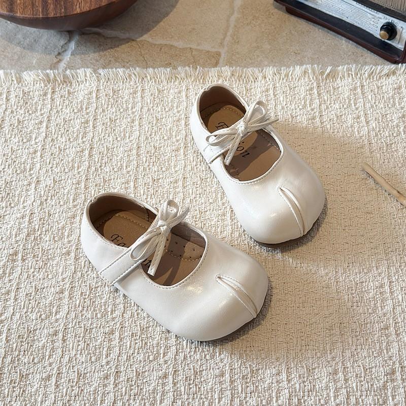 Girls Mary Jane Flats With Bow Detail Soft Sole Princess Shoes Toddlers Little Kids