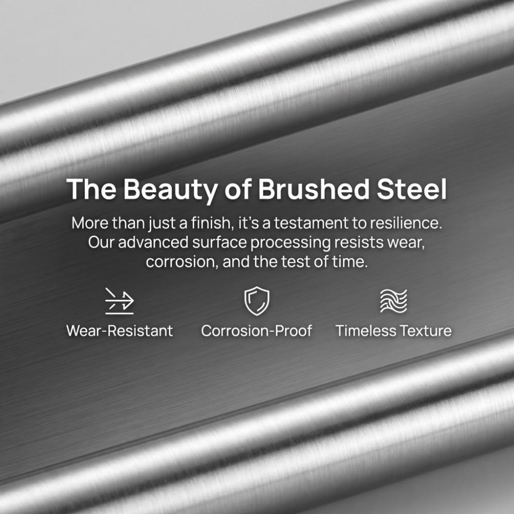 Stainless Steel Towel Holder Brushed Finish Towel Rod Towel Rack  Bathroom Kitchen Laundry Room