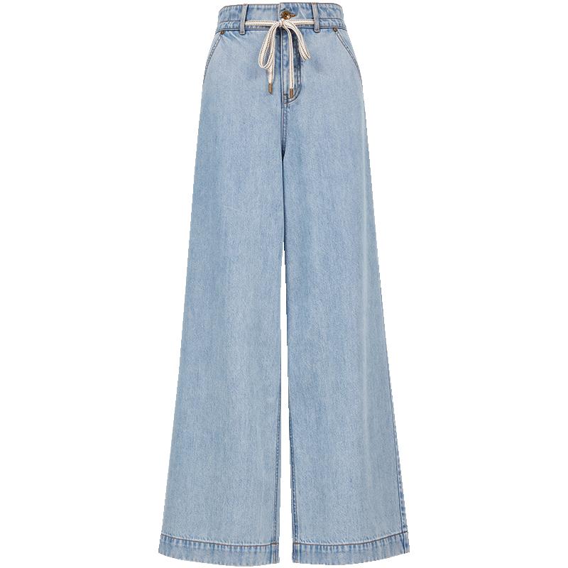 

VEROMODA High-Waist Drawstring Wide-Leg Lyocell Blend Jeans L