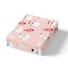 Cartoon Snowman Pink Polka Dots Three-Piece Quilt Cover Digital Printing Bedding Set Bed Cover