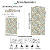 Pastrol Leaves and Flower Wallpaper Chic Peel and Stick Vinyl Floral Decal Waterproof Self Adhesive Cabinet Sticker