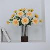 Artificial Wet Feeling Single Dahlia Artificial Flower Home Living Room Decoration Valentine'S Day Wedding Party Decoration