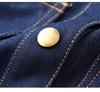 2115501-Retro Slimming Denim Waist-Cinch Dress for Autumn/Winter 2022