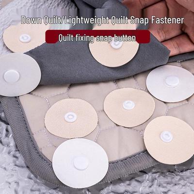 Needle-Free Invisible Fixing Buckle for Carpet, Sofa, Bed, Duvet & Quilt