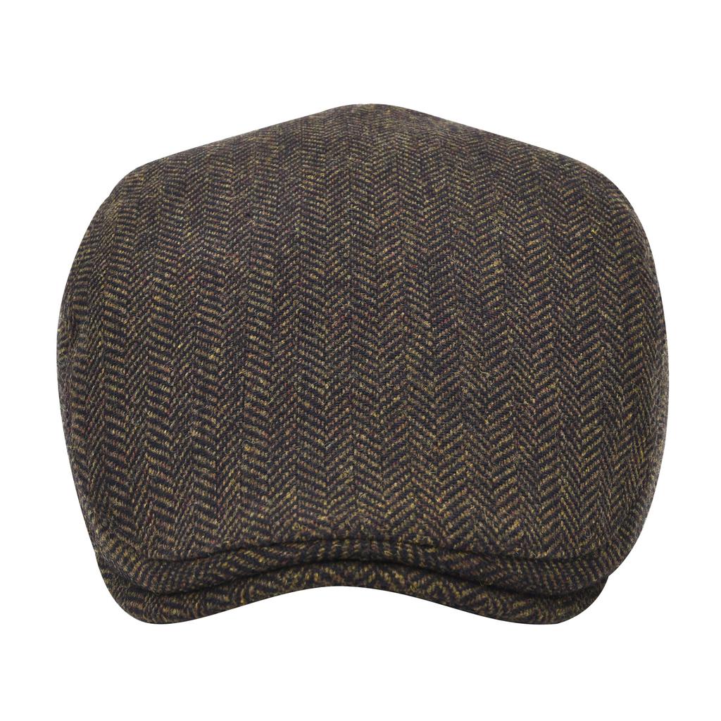 STARANCE Men's Flat Cap Wool Tweed Driving Irish Gatsby Cabbie Golf Vintage Newsboy Hat