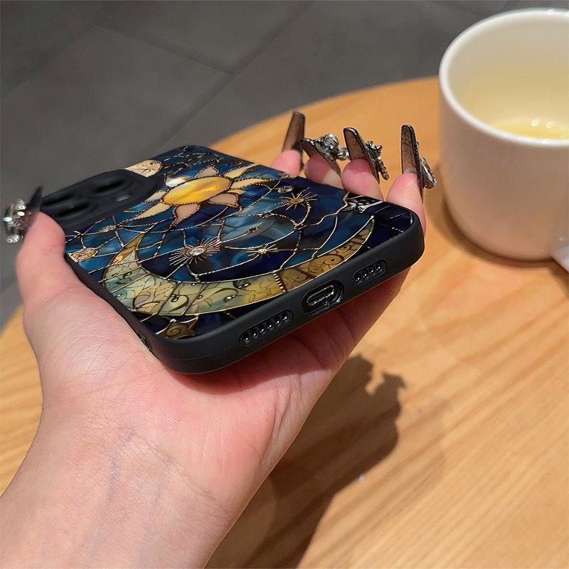 Sun and Moon Dual Shine Cross-Border Eye iPhone Case for 16/15/14/13/12/11