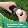 8Pcs Creative Golf Ball Holder Wave Shaped Bottom Design Plastic Golf Mat Golf Tee  Golfer Gift
