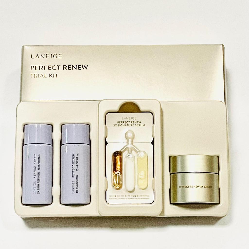 LANEIGE Perfect Renew 3X Proefset / Geconcentreerde Nachtverzorging, Anti-Aging, Koreaanse Cosmetica, Kbeauty
