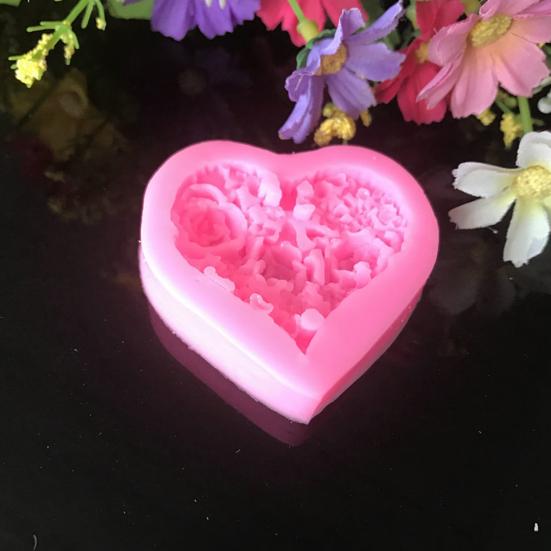 Pastry Molds Toughness Multi-purpose High Food Grade Heart Shape Floral Dessert Molds Baking