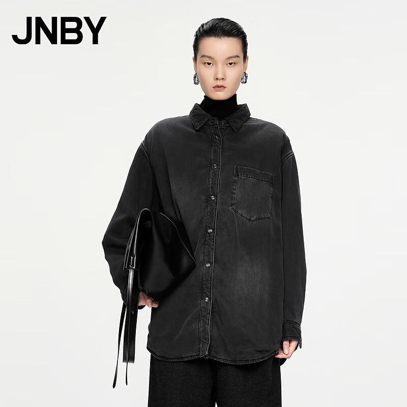 JNBY 2024 Autumn Collared Padded Long-Sleeve Shirt Jacket