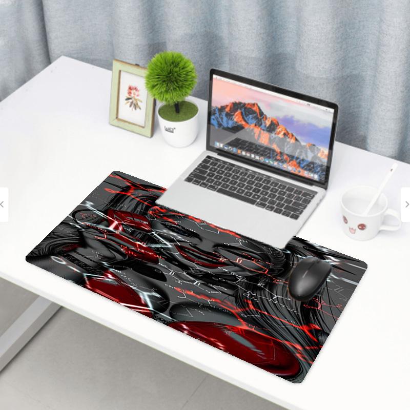 Superhero Print Mouse Pad, Anti‑Slip Desktop Keyboard Mat, for PC Laptop Gaming Working Daily Use, Cool Festival Surprise Gift
