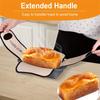 Tappetino per pane in silicone D2, fodera per teglia, riutilizzabile, resistente al calore, con manico lungo, antiaderente, facile da pulire.