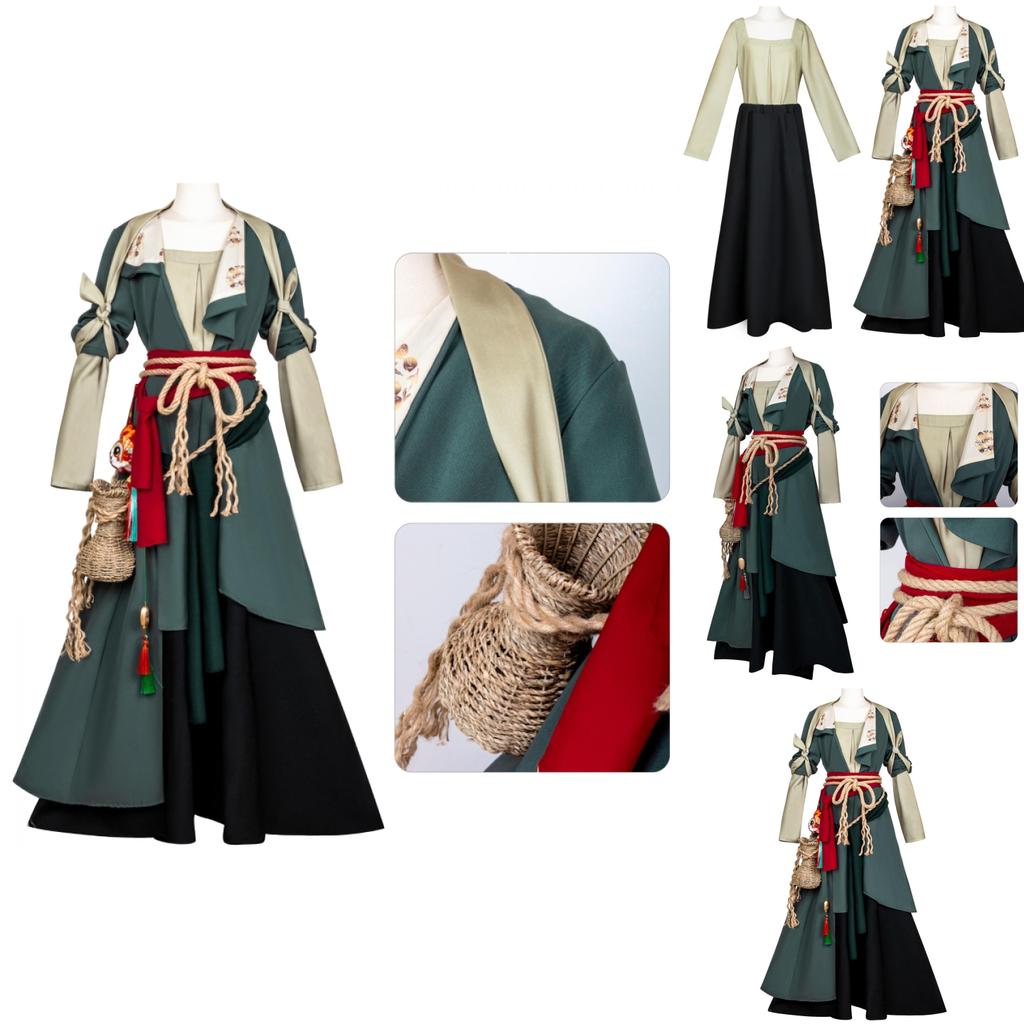 Retro Chinese Cosplay Outfit Anime Convention Attire Polyester Blend Artistic Role Play Costume