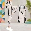 Women Plus Size Printed Two Piece Outfit Scoop Neck Sleeveless Tank Top And Fitted Pants