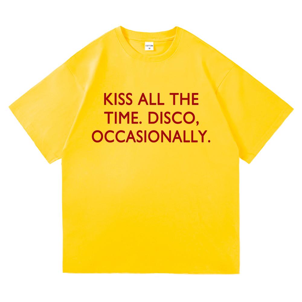 2026 Nowy Album Kiss All The Time Disco Okazjonalny T Shirt MężczyźniKobiety Odzież Harajuku Wysokiej Jakości Góry Bawełniane Koszulki Vintage