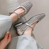 Summer New Woven Flat Shoes for Women Square Toe Shoes Casual Hollow Cool Sandals Multifunctional Sandals for Women