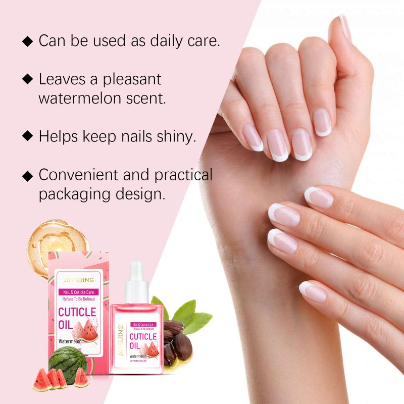 Nourishing Watermelon Nail Oil Moisture Repair for Brittle Nails Daily Moisturizing Hand Care Softening Nail Surface Solution