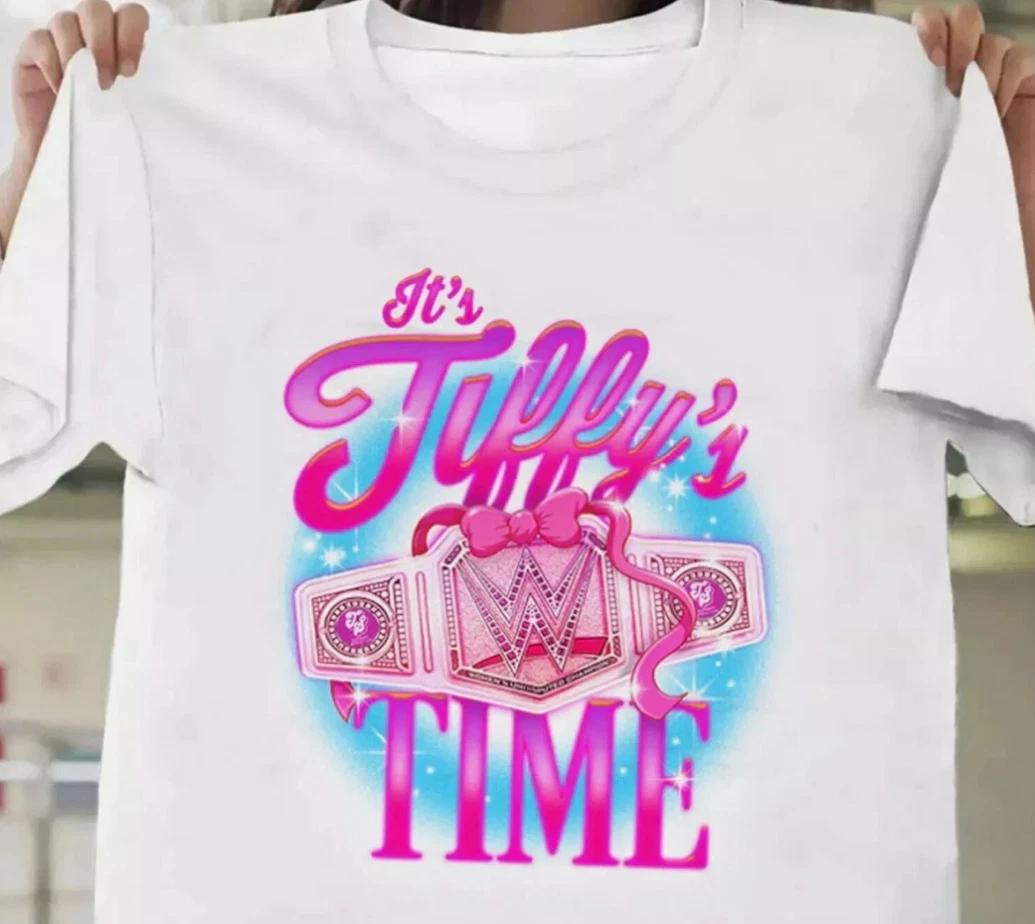 Tiffany Stratton It_s Tiffy Time WWE Championship T-shirt S