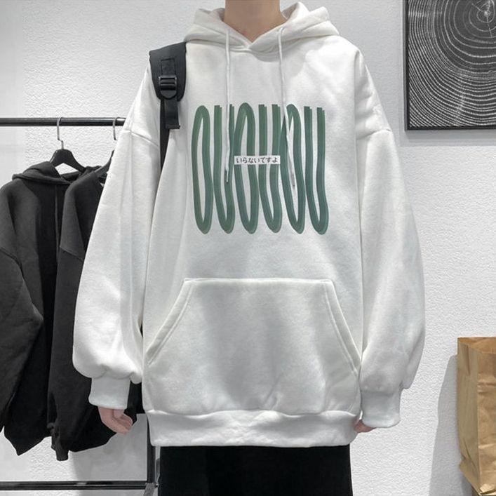 Jacket Hoodie Zippered Hoodie Thickened Plush Men's Hoodie Closure Long Sleeve Cardigan with For Loose