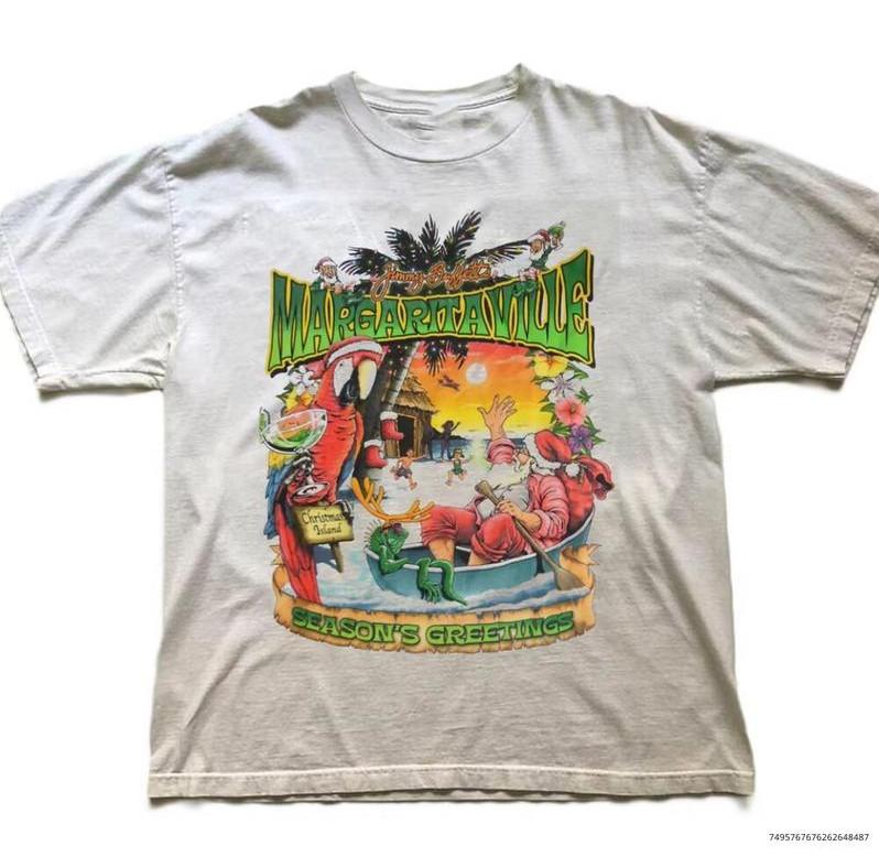 Never Worn Jimmy Buffett Margaritaville Christmas T-Shirt Unisex T-Shirt L