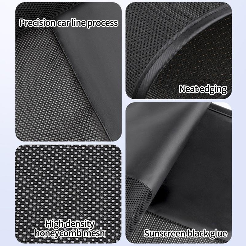 1-4PCS Car Window Shades Magnetic Car Sunshade Curtains UV Protection Mesh Window Screen Suction Curtain Cover Fit for Most Cars