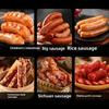 Large Capacity Manual Sausage Maker Plastic Heavy Duty Sausage Filling Machine with 4 Stuffing Tubes Food-Grade
