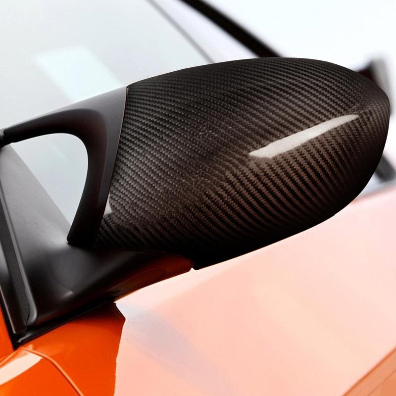 Real Dry Carbon Fiber Door Side Wing Rearview Mirror Cover Trim Car Accessories Modification For BMW 3 Series E92 E93 2007-2009