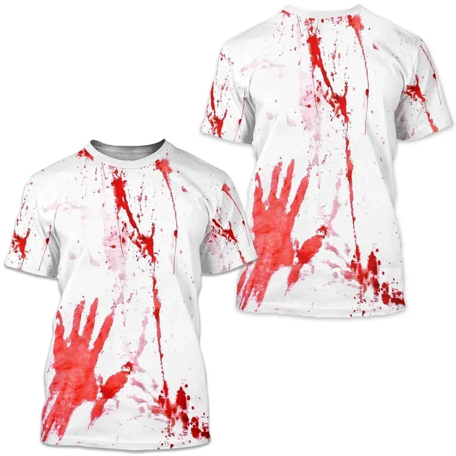 Blood Stained Inspired Halloween 3D Shirt Classic 3D XXL