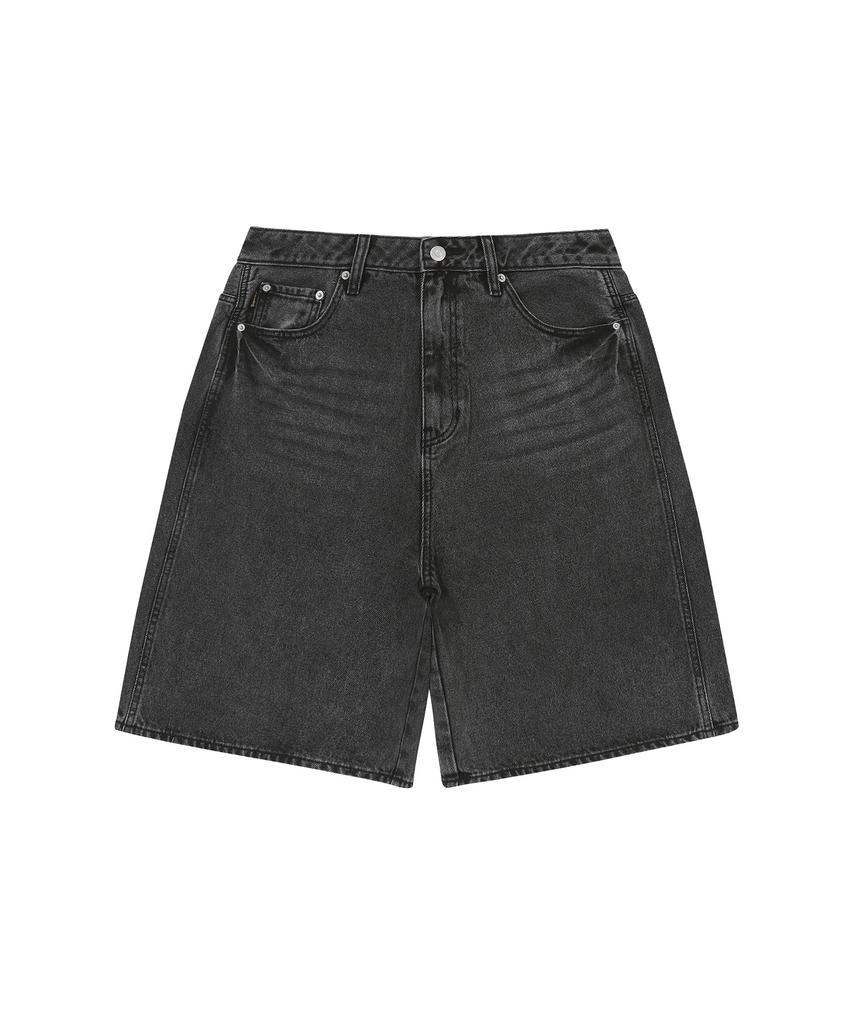 Syupeodeulai Iconic Denim Shorts Melange Black