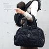 Gratante Mother's Bag, Stylish, Lightweight, Quilted Nylon Tote Bag, A4 Size, Padded Boston Bag, Large, Travel, Perfect for Moms and Dads, Abb-g0010