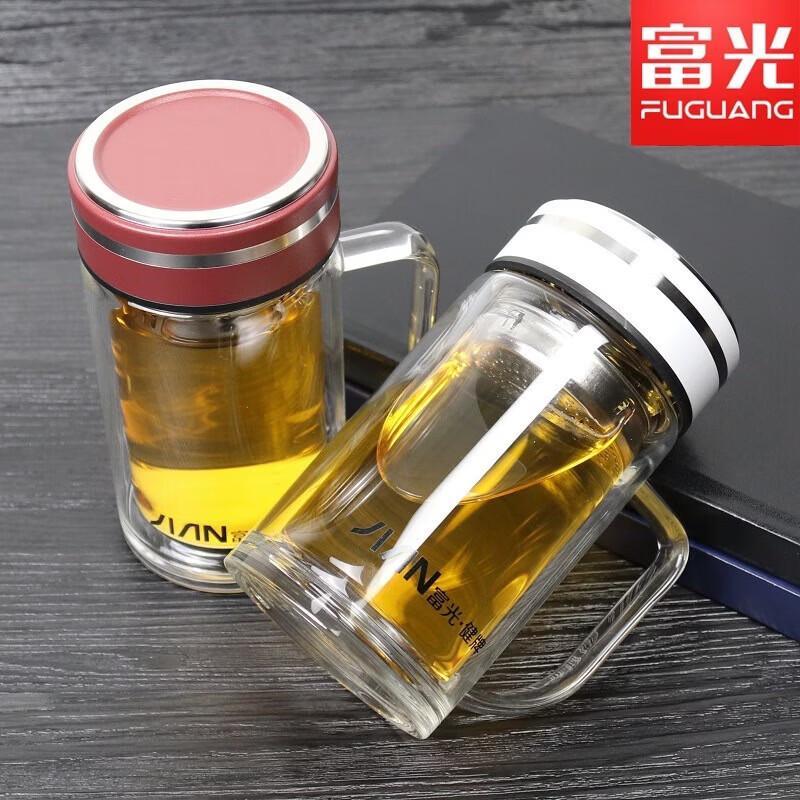 Fuguang Double-Layer Glass Mug