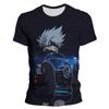 Ny mote T-skjorte for menn Naruto Kakashi Cartoon Anime Barn T-skjorter Sommer Kortermede Kvinner Oversized klær Topper