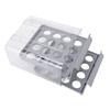 Egg Drawer Double Layer Transparent 32 Lattice Large Capacity Egg Storage Box for Refrigerator Grey