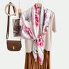New fashion 111 mulberry silk silk scarf, women's Spring Festival gift for elders to keep warm 111 silk collection