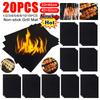 1-20PCS Non-stick BBQ Grill Mat Baking Mat Barbecue Tools Cooking Grilling Sheet Heat Resistance Easily Cleaned Kitchen BBQ Tool