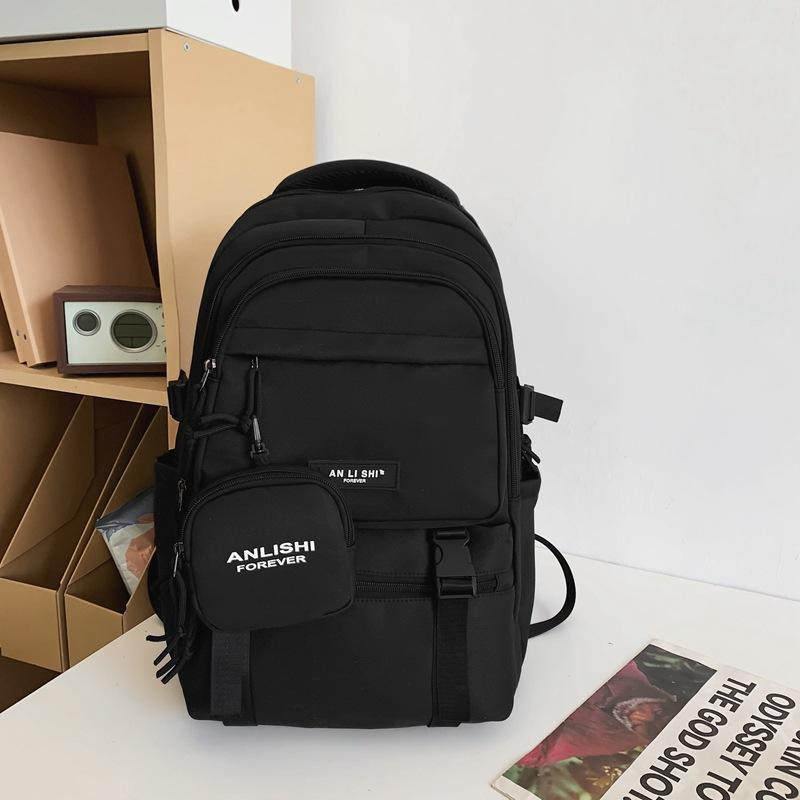 SchoolbagAN LISHI new trendy cool Japanese ins tooling strong and durable college student couple computer backpack