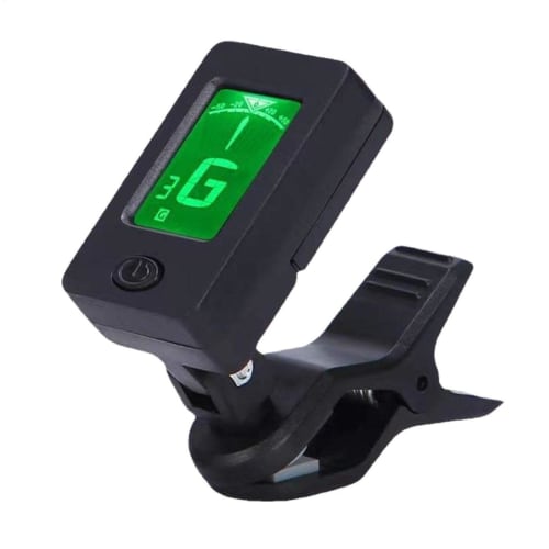 Clip-on Ukulele Tuner - Digital Tuning Tool, Portable Clip-on Tuner | Convenient Ukulele Turner, Simple Setup for Accurate Notes, Perfect Accessory fo