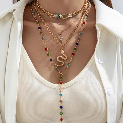 Personalized Versatile Diamond-encrusted Cross Pendant, Exaggerated Necklace, Temperament Stacked with Ns Long Collarbone Chain