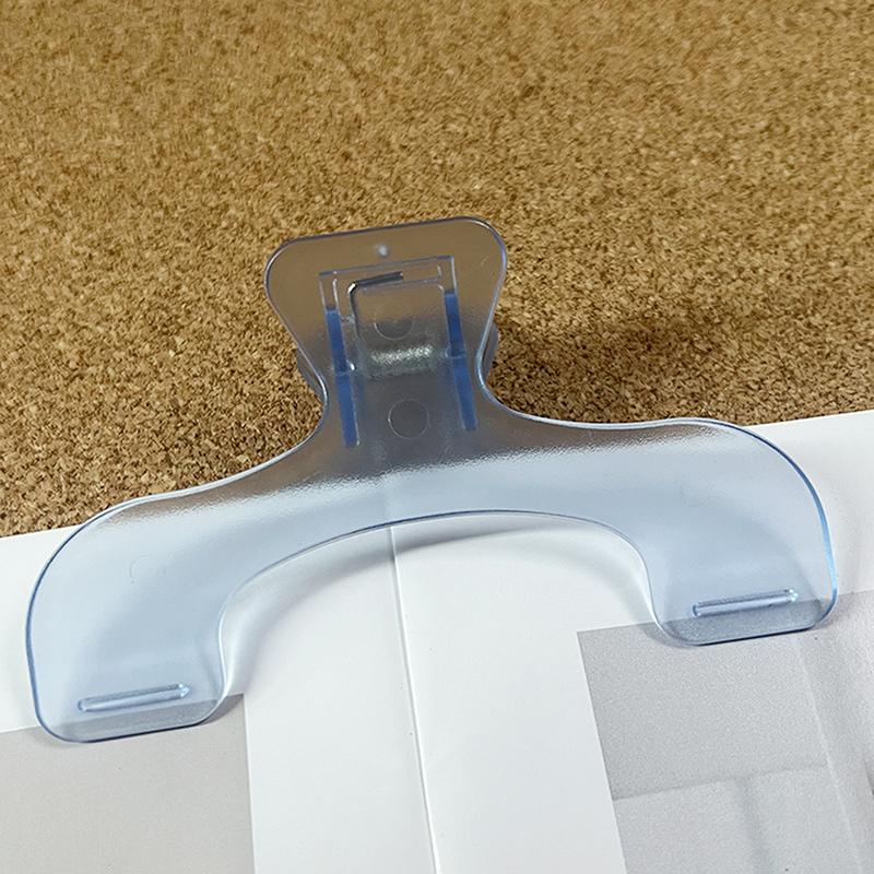 Simple Fixed Book Clips Frosted Transparent Page Holder For Reading Tool Memo Clip Kawaii Desk Accessories Practical Note Holder