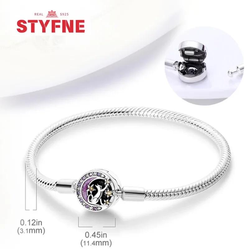 Sliver Bracelets Heart Lucky Eyes Bracelets Female Anniversary Party Fine Bracelets Bangles Jewellery Gifts for Women