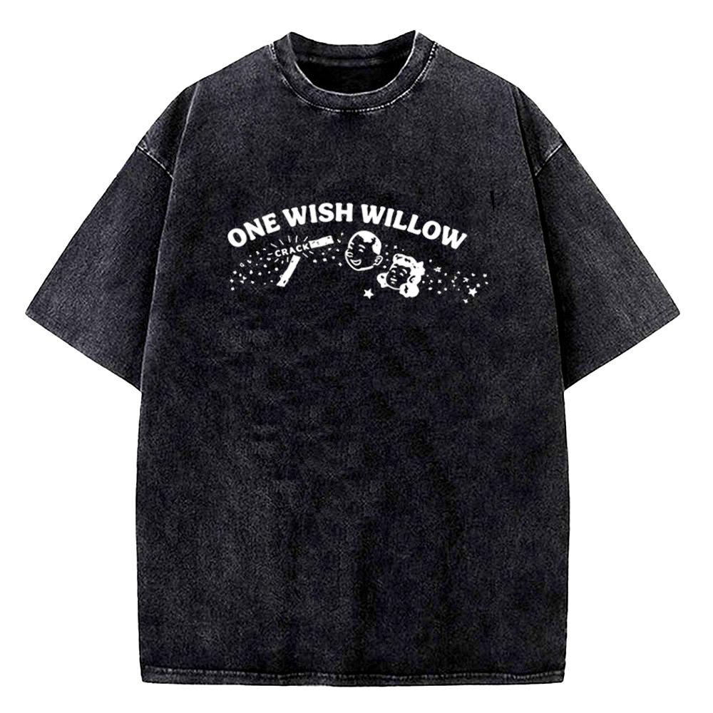 Maglietta Vintage Lavata Nikki Obsession One Wish Willow Uomo Stampa Lettere Perché Non Mi Ami 100% Cotone Magliette Larghe Shi