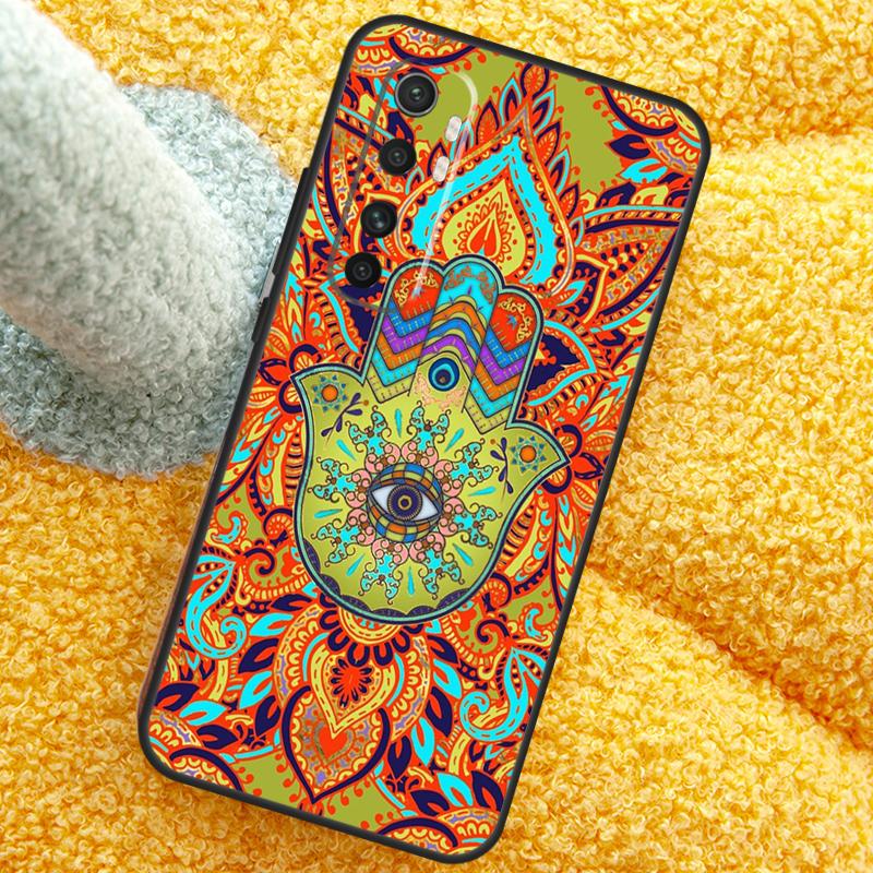 Hamsa Hand of Fatima Case For POCO X3 X4 X5 F5 Pro M5s C40 F4 GT F3 Cover For Xiaomi 12T 11T Pro 12 13 Lite 12X