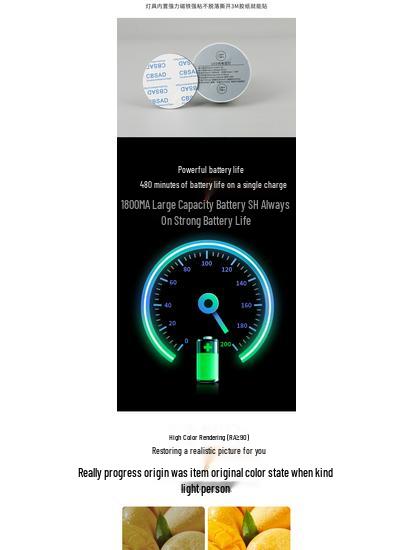 Dimmable Wireless Magnetic Wall Lamp – No Drilling, Bedside & Reading Light, Bedroom Spotlight